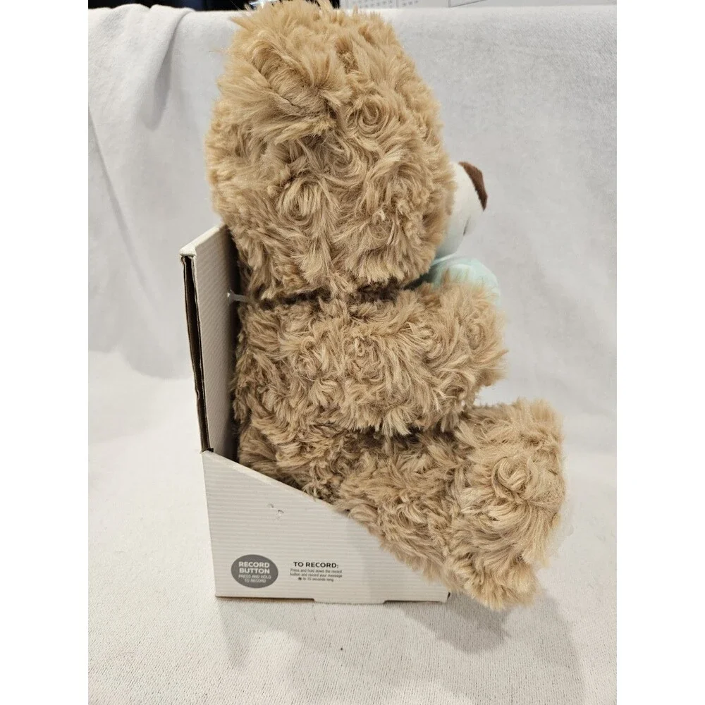 Modern Expressions Voice Recorded Plush Bear 'I Luv U' Heart Valentine's Day